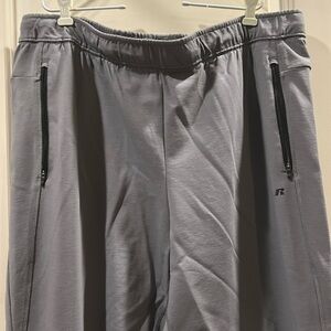 Like New! Russell pants elastic waist inner drawstring zip pockets size2XL 44-46